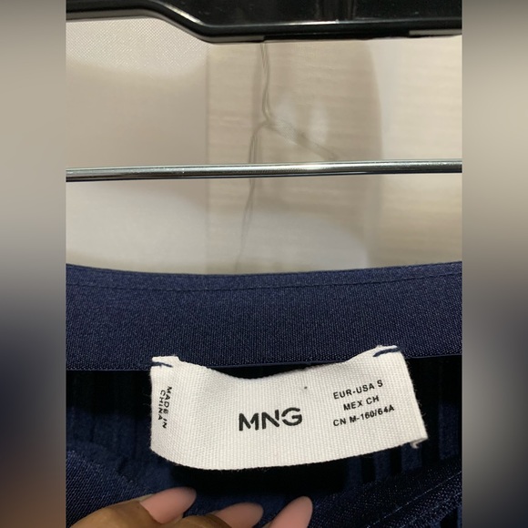 Mango Satin Effect Pleated Midi Skirt - Picture 4 of 5